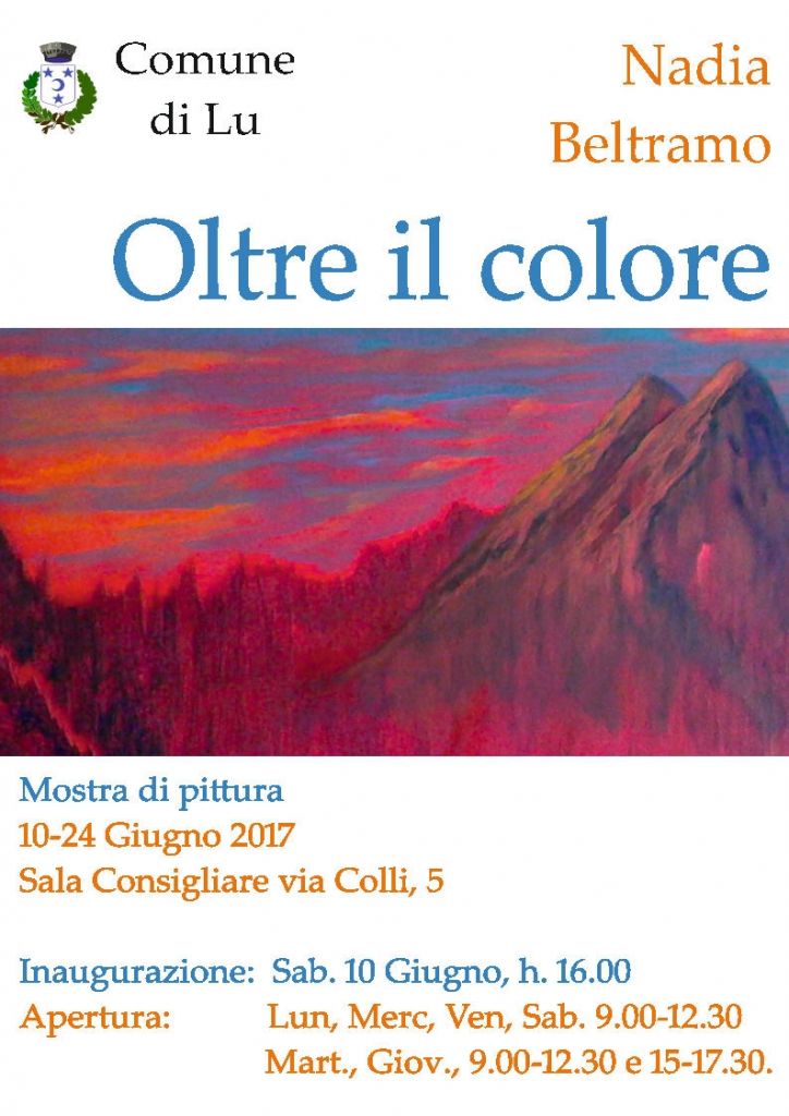 “Oltre al Colore” di Nadia Beltramo